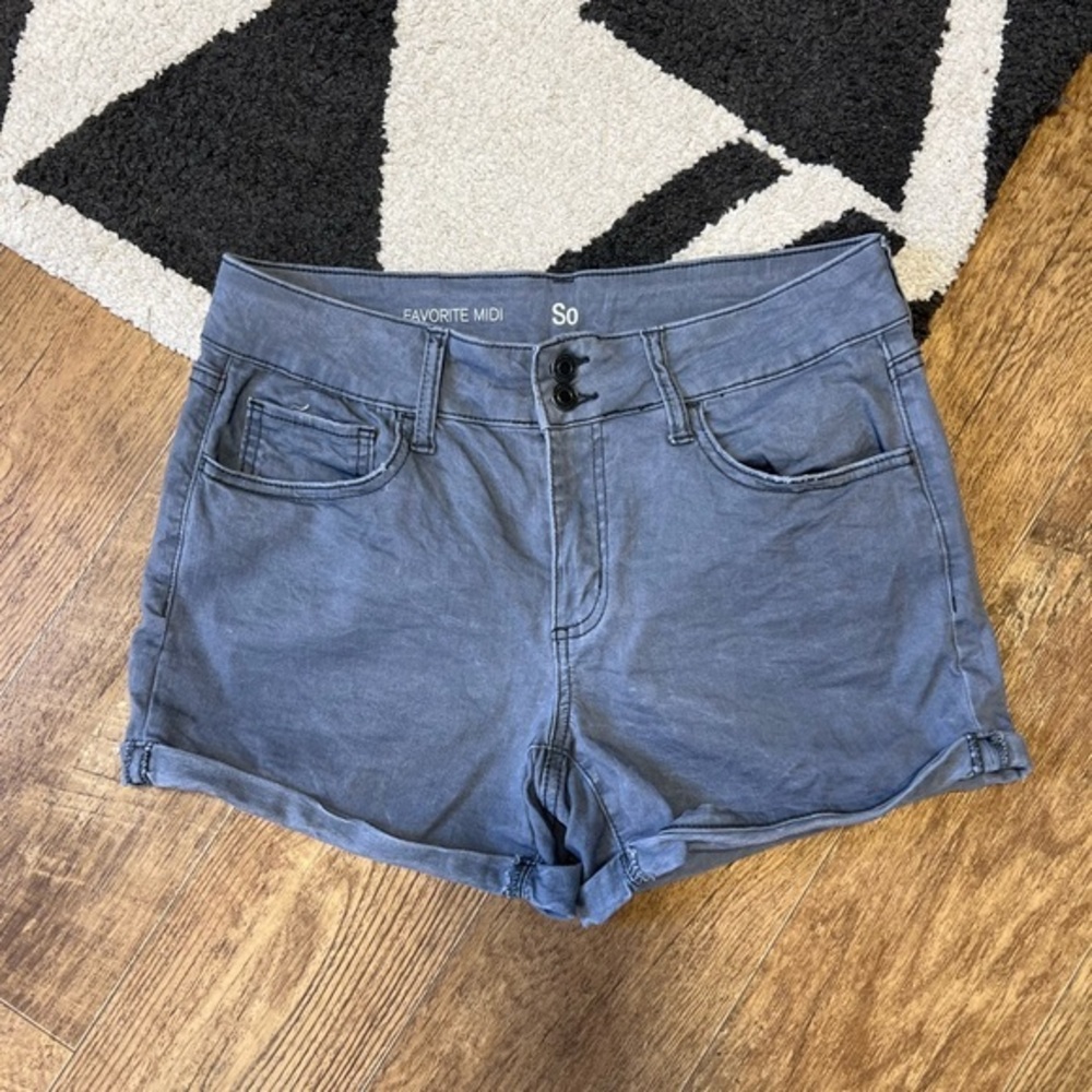 🎉So favorite midi cuffed denim shorts A4-43